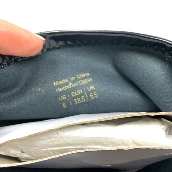 Aldo Upstep Black Synthetic Patent Platform Ankle Boot Size 8 NWT $130 MSRP - Picture 7 of 7